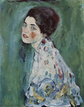 Portrateiner Dame Simbolismo Gustav Klimt Pinturas al óleo